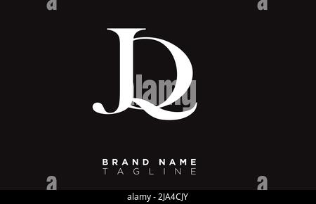 JQ lettres Alphabet initiales Monogram logo Illustration de Vecteur