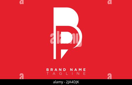 Lettres de l'alphabet initiales Monogram logo BP, PB, B et P Illustration de Vecteur