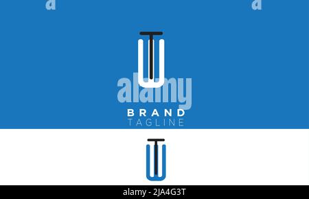 Lettres de l'alphabet initiales Monogram logo WT, TW, W et T. Illustration de Vecteur