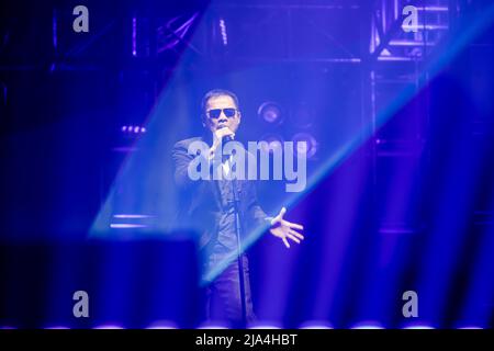 NANJING, CHINE - 15 FÉVRIER 2018 - le concert de Luo Dathan (Tayu Lo) a lieu au gymnase du centre olympique de nanjing, dans la province de Jiangsu, C. Banque D'Images