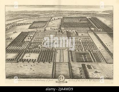 Acklam Hall, Middlesbrough College par Kip & Knyff. « Acklam à Cleveland » 1709 Banque D'Images