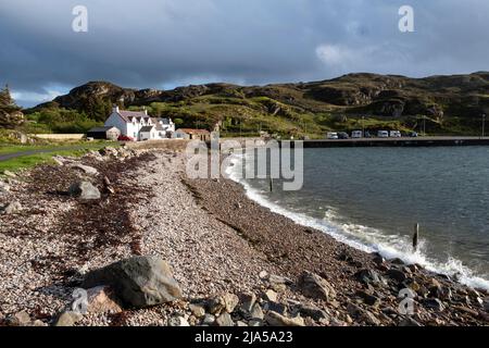 Plage du Loch Clash, Kinlochbervie, Sutherland du Nord-Ouest, Écosse. Banque D'Images