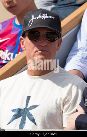 Paris, France. 27th mai 2022. Woody Harrelson dans les stands lors de l'Open de France Roland Garros 2022 le 27 mai 2022 à Paris, France. Photo de Nasser Berzane/ABACAPRESS.COM crédit: Abaca Press/Alay Live News Banque D'Images