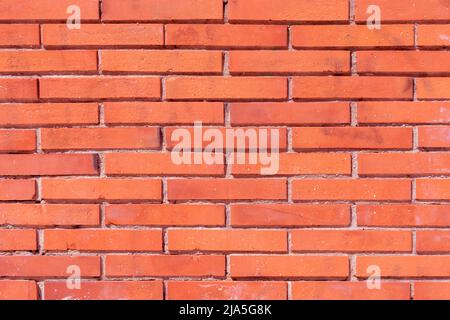 Texture d'arrière-plan du mur de briques rouges. Mur blanc en pierre Banque D'Images