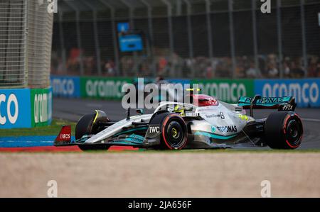 Circuit Albert Park Grand Prix, Melbourne, Australie. 09 avril 2022. George Russell (GBR) de l'équipe Mercedes lors de la qualification. Corleve/Alay stock photo Banque D'Images