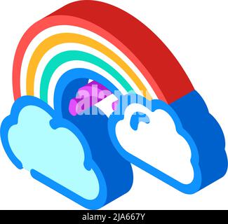 illustration vectorielle d'icône isométrique musique pour enfants Illustration de Vecteur