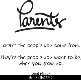 Typographie et citation Design pour célébrer la journée mondiale des parents. Appréciez tous les parents du monde entier Illustration de Vecteur