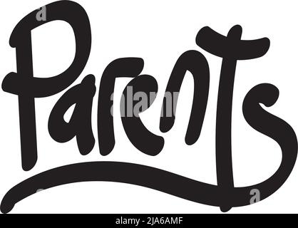 Typographie et citation Design pour célébrer la journée mondiale des parents. Appréciez tous les parents du monde entier Illustration de Vecteur