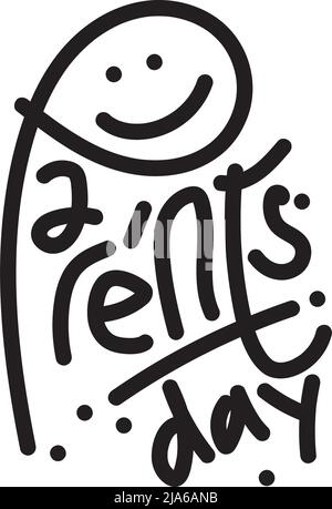 Typographie et citation Design pour célébrer la journée mondiale des parents. Appréciez tous les parents du monde entier Illustration de Vecteur