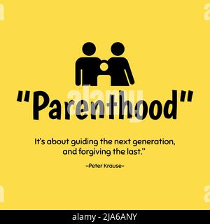 Typographie et citation Design pour célébrer la journée mondiale des parents. Appréciez tous les parents du monde entier Illustration de Vecteur