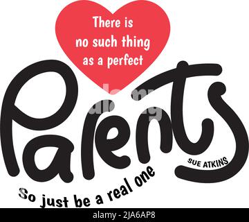 Typographie et citation Design pour célébrer la journée mondiale des parents. Appréciez tous les parents du monde entier Illustration de Vecteur