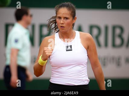 Daria Kasatkina de Russie en action contre Fernanda Contreras Gomez du Mexique lors de la deuxième manche du Roland-Garros 2022, Grand Chelem tournoi de tennis le 26 mai 2022 au stade Roland-Garros à Paris, France - photo: Rob Prange/DPPI/LiveMedia Banque D'Images