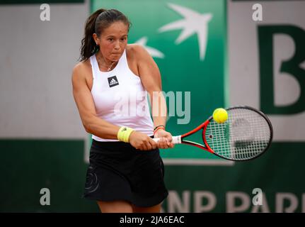 Daria Kasatkina de Russie en action contre Fernanda Contreras Gomez du Mexique lors de la deuxième manche du Roland-Garros 2022, Grand Chelem tournoi de tennis le 26 mai 2022 au stade Roland-Garros à Paris, France - photo: Rob Prange/DPPI/LiveMedia Banque D'Images