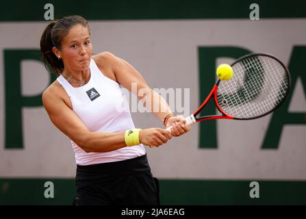 Daria Kasatkina de Russie en action contre Fernanda Contreras Gomez du Mexique lors de la deuxième manche du Roland-Garros 2022, Grand Chelem tournoi de tennis le 26 mai 2022 au stade Roland-Garros à Paris, France - photo: Rob Prange/DPPI/LiveMedia Banque D'Images