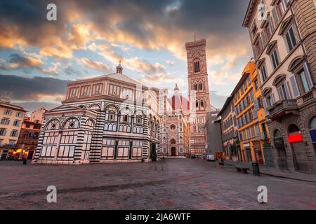 Florence, Toscane, Italie au Duomo Banque D'Images