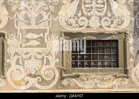 Pise. Palais ancien, Palazzo della Carovana ou dei Cavalieri. Bâtiment de l'Université (Scuola Normale Superiore di Pisa), place des Chevaliers. Banque D'Images