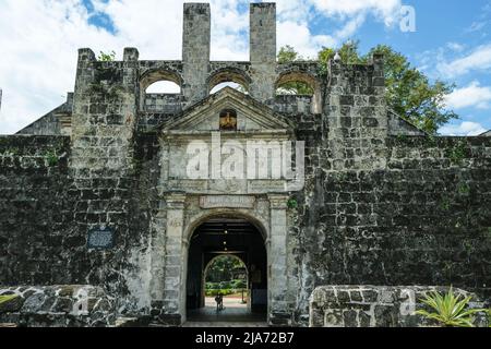 Cebu, Philippines - Mai 2022: Fort San Pedro a été construit par les Espagnols sous le commandement de Miguel Lopez de Legazpi sur 24 mai 2022 aux Philippines. Banque D'Images