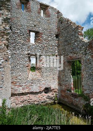 Château de Baconsthorpe ruines Norfolk Banque D'Images