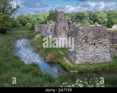 Château de Baconsthorpe ruines Norfolk Banque D'Images