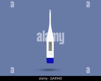 Thermomètre numérique clinique électronique moderne. Appareil de mesure de la température. Diagnostic de la fièvre et concept de soins de santé. Banque D'Images