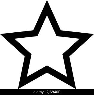 Icône en forme d'étoile noire. Vecteur de conception plate. Vecteur modifiable. Illustration de Vecteur