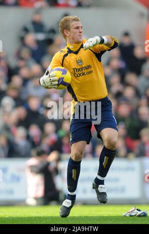 Gardien de but de Manchester City Joe Hart 2009 Banque D'Images