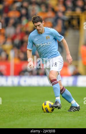 Manchester City Gareth Barry 2010 Banque D'Images