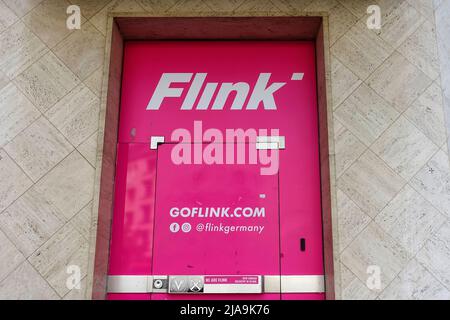 Flink se, service de livraison à la demande, Berlin, Allemagne Banque D'Images