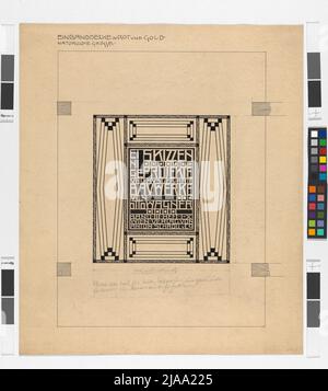 Quelques esquisses, projets et bâtiments exécutés ', Volume III, page de titre, conception. Otto Wagner (1841-1918), artiste Banque D'Images