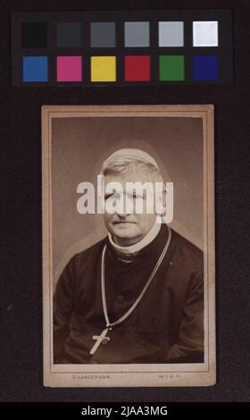Johann Rudolf Kutschker (1810-1881), ecclésiaste, archevêque de Vienne. Carl (C.) par Jagemann (1819-1883), photographe Banque D'Images