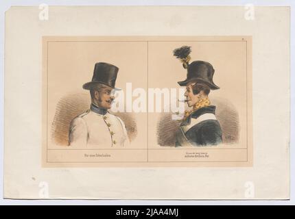 « Chapeau d'un coureur de fond. - Un chapeau d'artillerie de la caserne vide / conquise.' (Non 13 de la série 'Chronologie / / harnais / dans le plus mémorable de toutes les années: / 1848. / Par / A. Zampis'). Anton Zampis (1820-1883), lithographe, Johann Höfelich (1796-1849), Imprimeur, Leopold Theodor Neumann (1804-1876), éditeur Banque D'Images