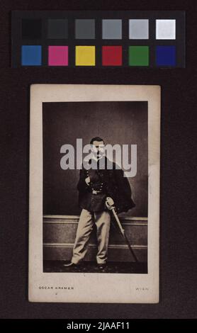 Le roi Umberto I (Humbert) d'Italie (1844-1900). Oscar Kramer (1835-1892), photographe Banque D'Images