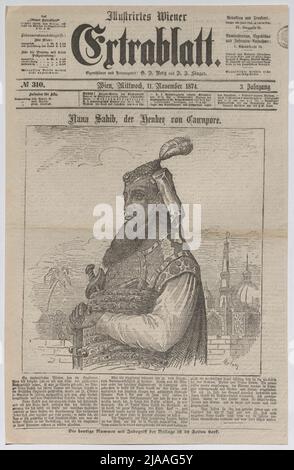 Nana Sahib, bourreau de Cawnpore. '. Nana Sahib, chef du soulèvement de Sepoy contre les Britanniques, le 'Höker von Cawnpore '(' Illustrirted Wiener Extrablatt '). L. Appelrath, artiste Banque D'Images