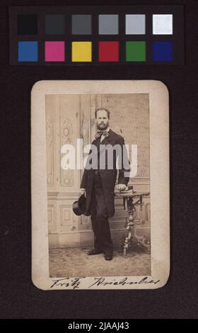 Friedrich Kriehuber (1834-1871), dessinateur, graphiste. Carnaval, studio photo Banque D'Images