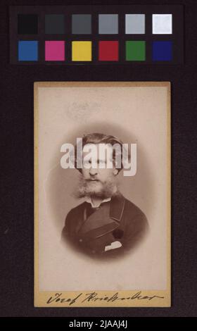 Friedrich Kriehuber (1834-1871), dessinateur, graphiste. Franz Scholz, photo Studio Banque D'Images