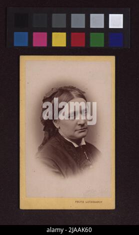 Clara Josephine Schumann, née Wieck (1819-1896), pianiste, compositrice. Fritz Luckhardt (1843-1894), photographe Banque D'Images