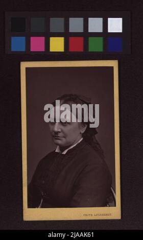 Clara Josephine Schumann, née Wieck (1819-1896), pianiste, compositrice. Fritz Luckhardt (1843-1894), photographe Banque D'Images