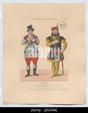 M. Scholz comme Augustin et Robert (photo de costume no 37 pour le journal de théâtre). Inconnu Banque D'Images