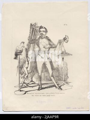 "Comme le prince Schnatteratowski ses toilettes politiques (...) fait (caricature sur Felix Fürst von Lichnowski, membre de l'Assemblée nationale de Francfort en 1848). Eduard Gustav May (1818-1907), éditeur Banque D'Images