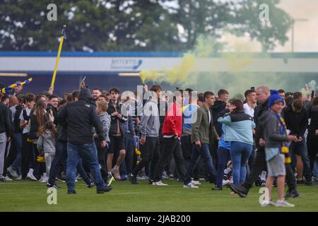 Solihull, Royaume-Uni. 29th mai 2022. Solihull les fans de Moors fêtent leurs équipes gagnent sur le terrain à Solihull, au Royaume-Uni, le 5/29/2022. (Photo de Gareth Evans/News Images/Sipa USA) Credit: SIPA USA/Alay Live News Banque D'Images