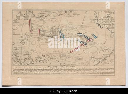 'Non: 10. / Plan / la bataille, / qui d. 5 nov.: 1757 ...'. Plan de la bataille de Roßbach le 5 novembre 1757. Inconnu Banque D'Images