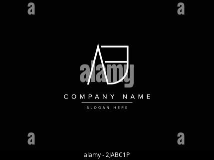Logo Alphabet AB, concept de design d'icône de logo vectoriel créatif pour l'identité d'une entreprise ou d'une entreprise Illustration de Vecteur