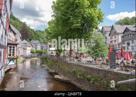 Monschau mai 2022: La 'maison de' à Monschau dans l'Eifel Banque D'Images