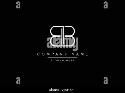 Logo d'icône artistique minimaliste créatif, logo de monogramme BB Illustration de Vecteur