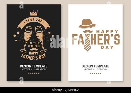 Je ne suis pas vieux, je suis classique. Badge de la fête des pères, logo. Illustration vectorielle. Prospectus, brochure, bannière, affiche pour les dessins de la fête des pères avec Illustration de Vecteur