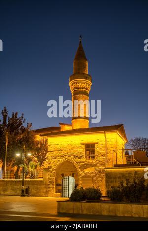 Mosquée historique Sih Kasteli au crépuscule à Gaziantep, Turquie Banque D'Images