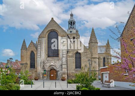 Bourbourg, département du Nord, France - ancienne église gothique Banque D'Images