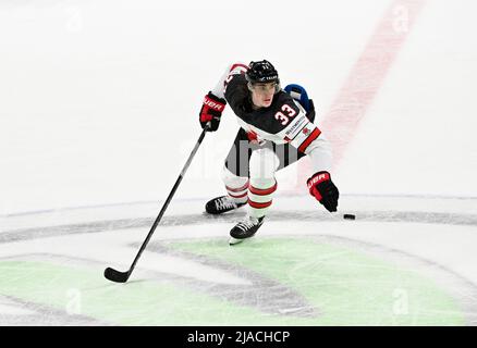 Tampere, Finlande. 29th mai 2022. Ryan graves du Canada en action lors de la médaille d'or du Championnat du monde de hockey sur glace 2022 de l'IIHF entre le Canada et la Finlande, Tampere (Finlande), le 29 mai 2022. Crédit : Michal Kamaryt/CTK photo/Alay Live News Banque D'Images