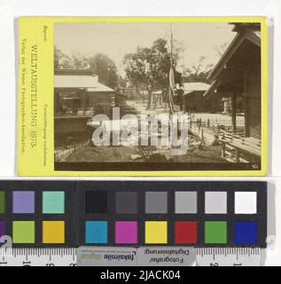 Exposition mondiale 1873: Bâtiments et jardin japonais (No 471). Oscar Kramer (1835-1892), photographe, Association viennoise de photographes, maison d'édition Banque D'Images