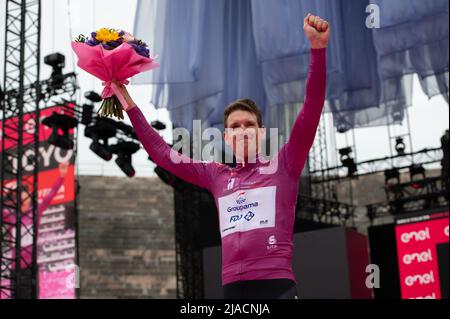 Vérone, Vérone, Italie, 29 mai 2022, Arnaud Demare, Goupama FDJ, vainqueur de Maglia Ciclamino en 2022 Giro d'Italia - Stage 21 - Vérone - Vérone - Giro d'Italia crédit: Live Media Publishing Group/Alay Live News Banque D'Images